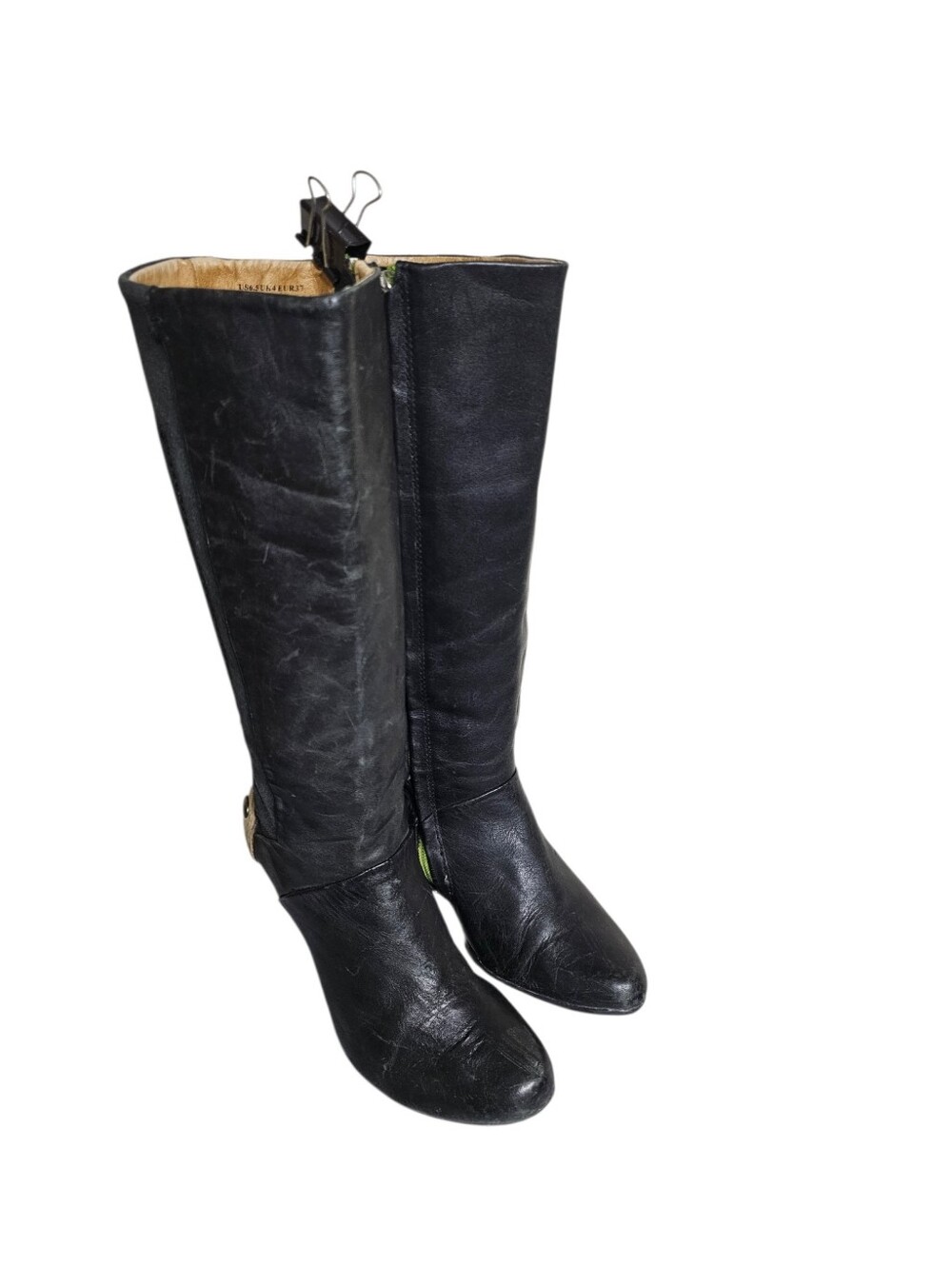 Anthropologie Terra Plana Two Tone Leather Boots 6.5 Retro Classic Academia